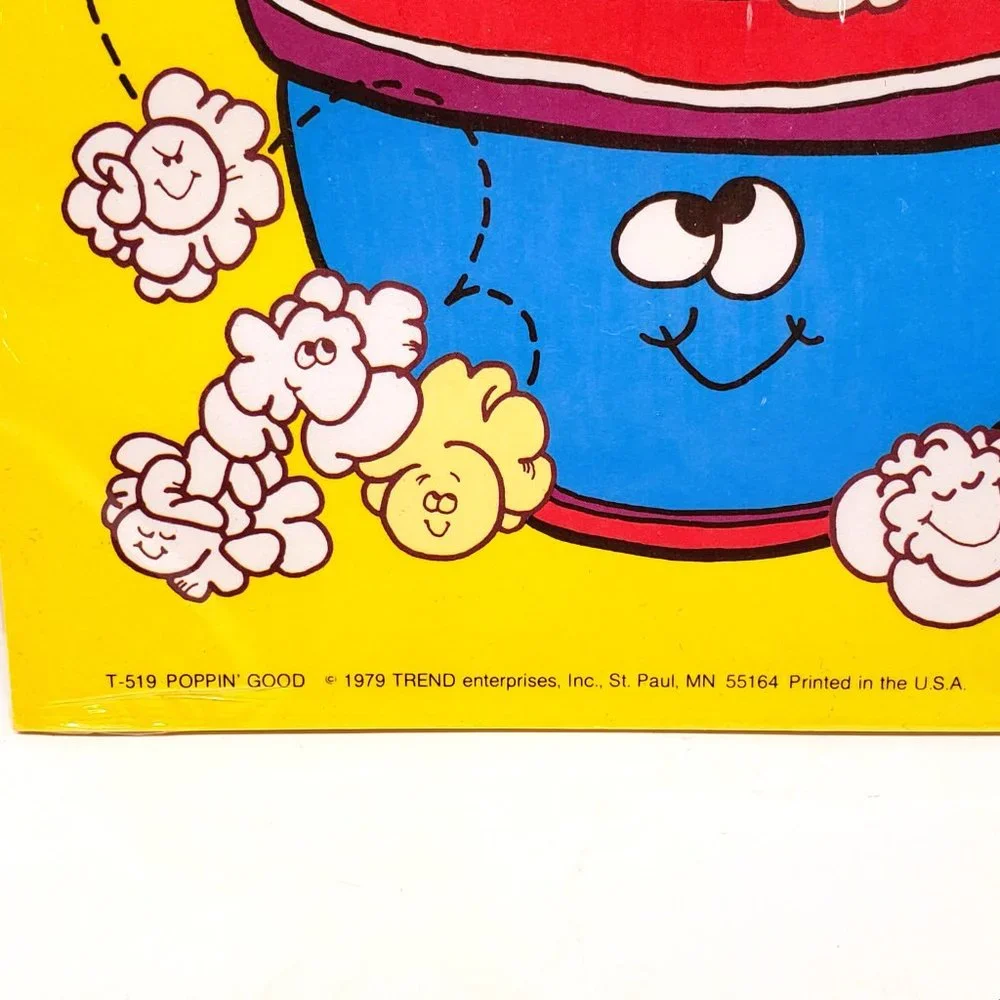 1979 Trend Popcorn Scratch 'n Sniff Sticker Sheets w/ Certificates Poppin' Good